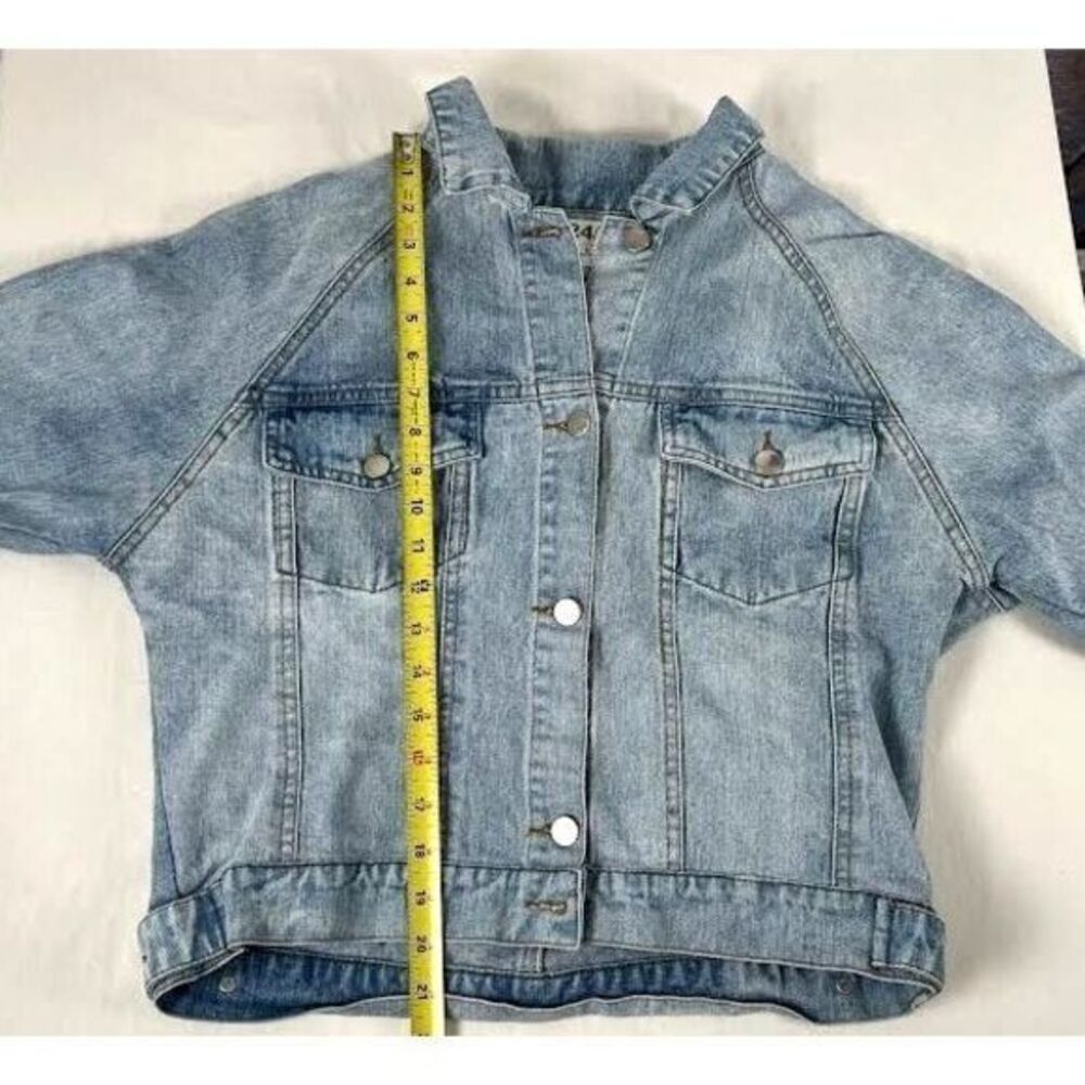 VMade 24/7 Women's Denim Streetwear Jacket SZ S Trucker M1 Denim Zipper Sleeves - Picture 10 of 10
